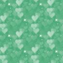 VORBESTELLUNG *Bokeh Hearts * Fake Glitter - Grün